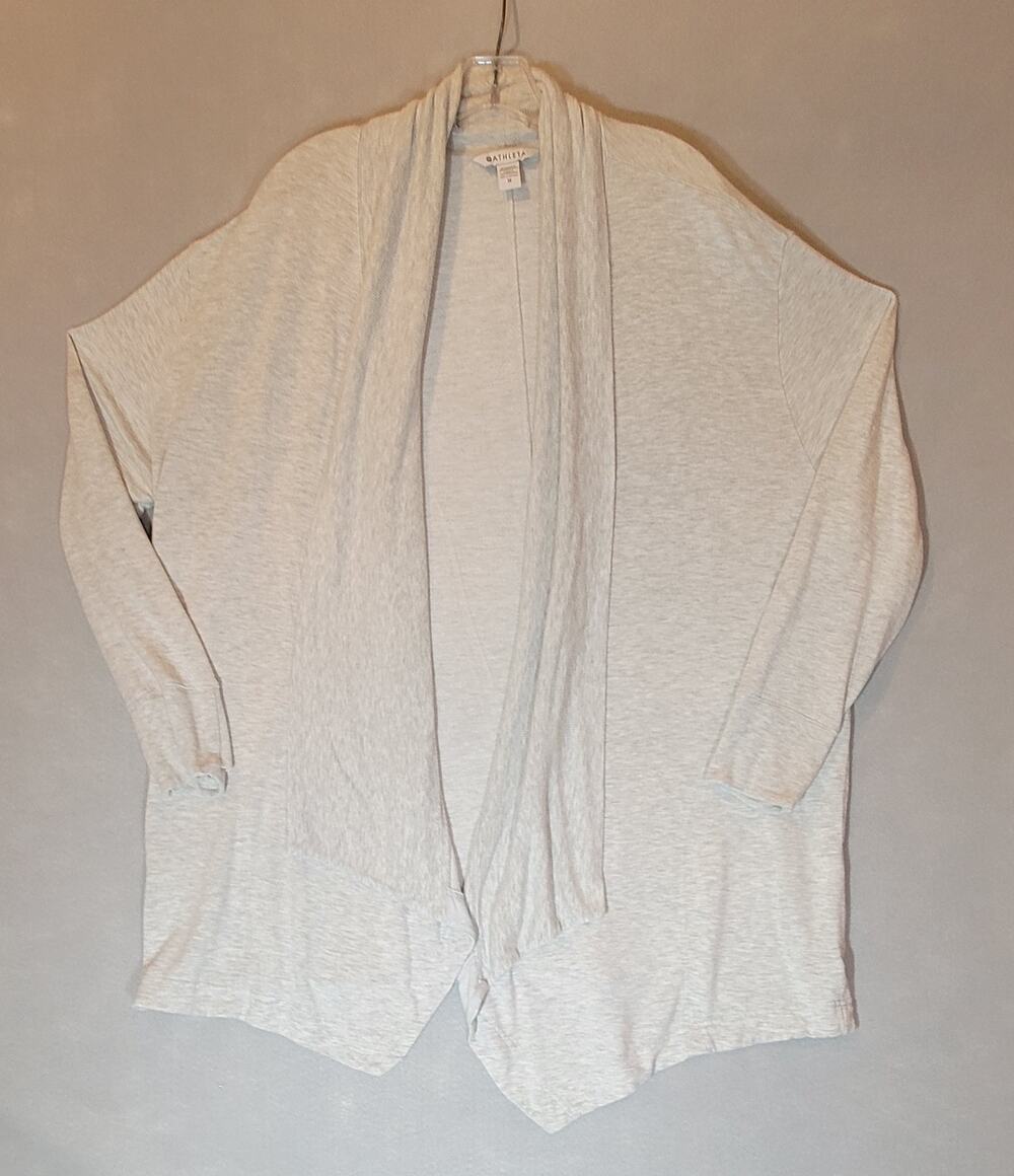 Athleta Pranayama II Wrap Cardigan Grey Plus Size 1X Cozy Soft Yoga Coverup